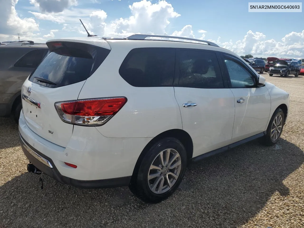 2016 Nissan Pathfinder S VIN: 5N1AR2MN0GC640693 Lot: 73655174