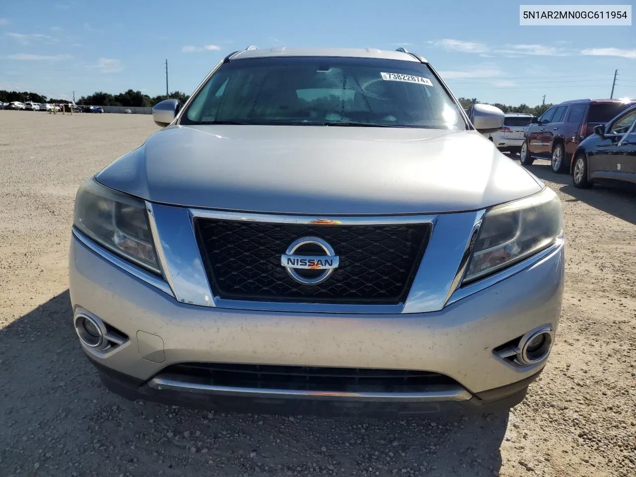 2016 Nissan Pathfinder S VIN: 5N1AR2MN0GC611954 Lot: 73822874