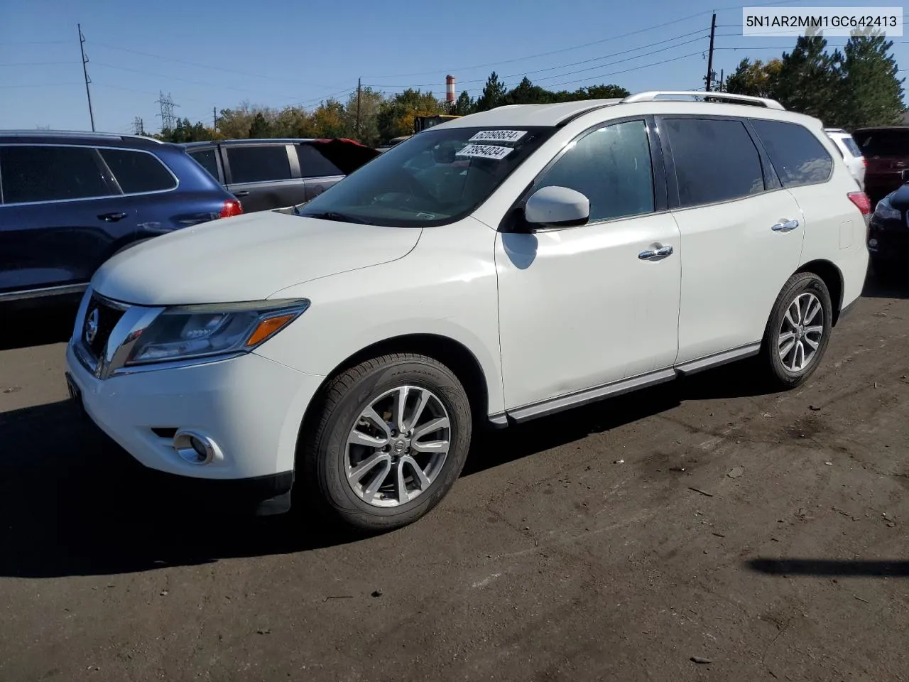 2016 Nissan Pathfinder S VIN: 5N1AR2MM1GC642413 Lot: 73954034