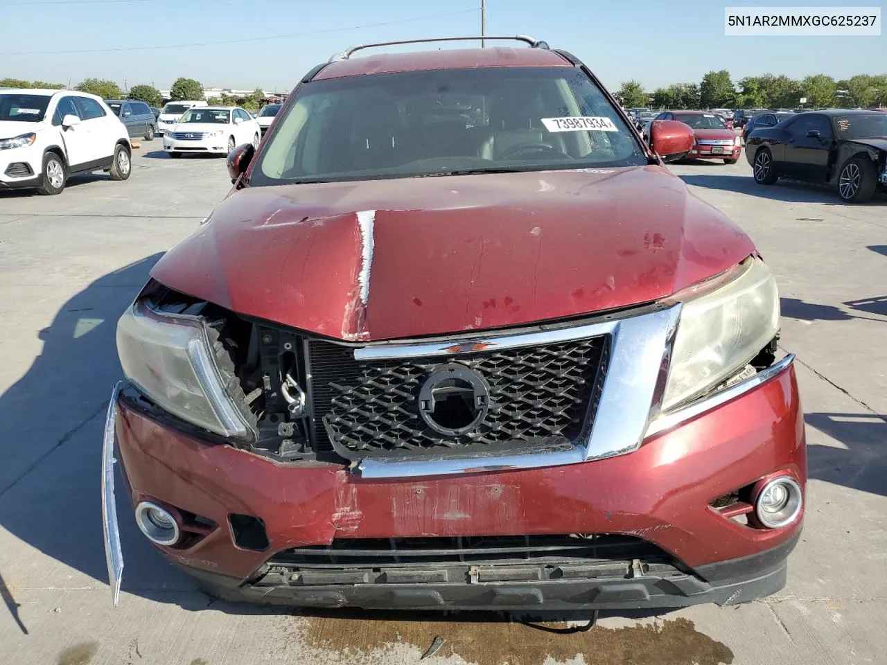 2016 Nissan Pathfinder S VIN: 5N1AR2MMXGC625237 Lot: 73987934