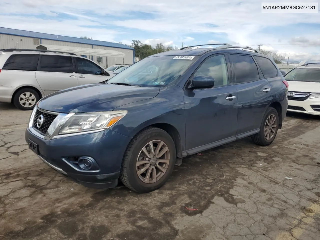 2016 Nissan Pathfinder S VIN: 5N1AR2MM8GC627181 Lot: 74101424