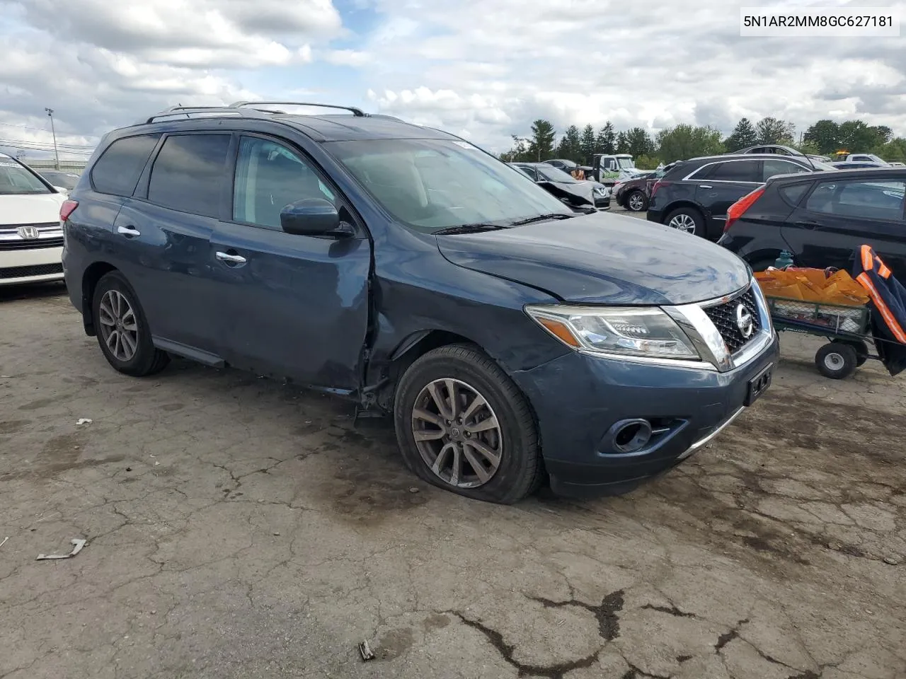 2016 Nissan Pathfinder S VIN: 5N1AR2MM8GC627181 Lot: 74101424