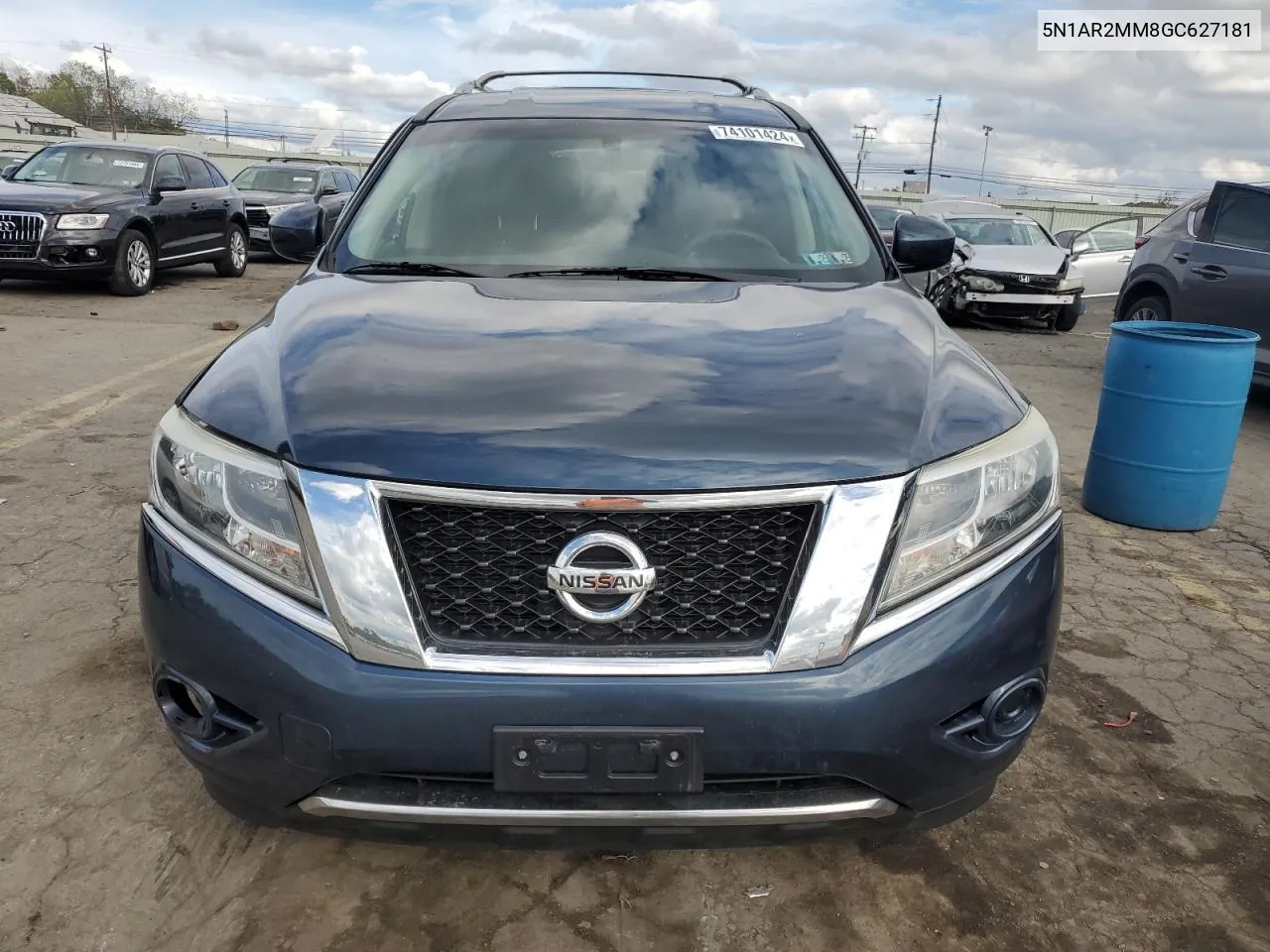 2016 Nissan Pathfinder S VIN: 5N1AR2MM8GC627181 Lot: 74101424