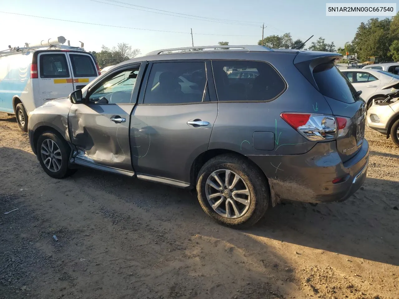 2016 Nissan Pathfinder S VIN: 5N1AR2MN0GC667540 Lot: 74223664