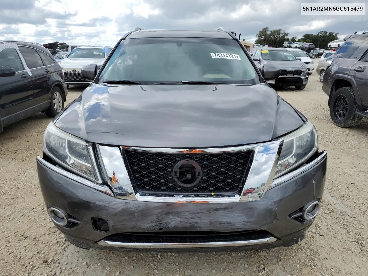 2016 Nissan Pathfinder S VIN: 5N1AR2MN5GC615479 Lot: 74344194