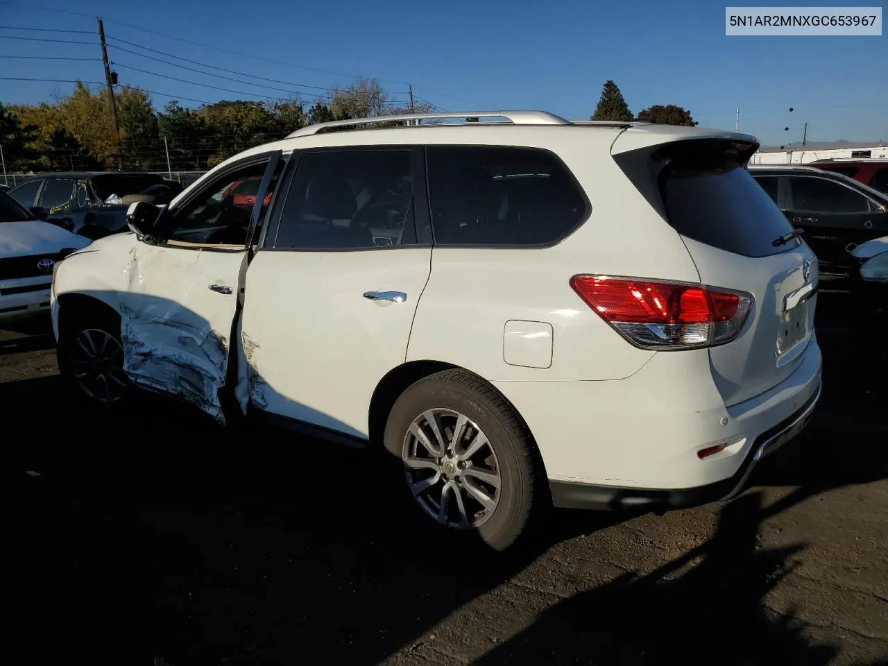 2016 Nissan Pathfinder S VIN: 5N1AR2MNXGC653967 Lot: 74503764