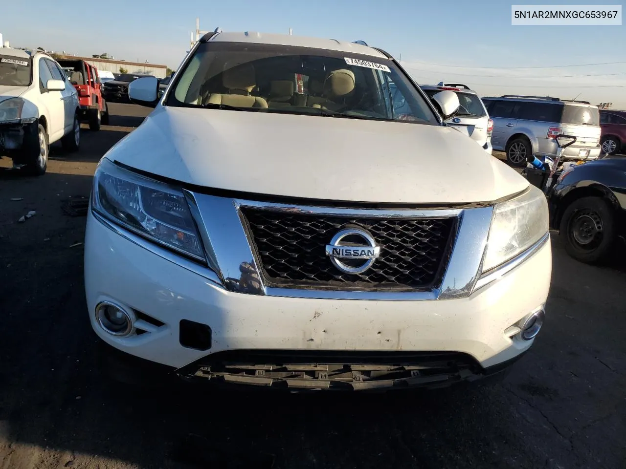 2016 Nissan Pathfinder S VIN: 5N1AR2MNXGC653967 Lot: 74503764