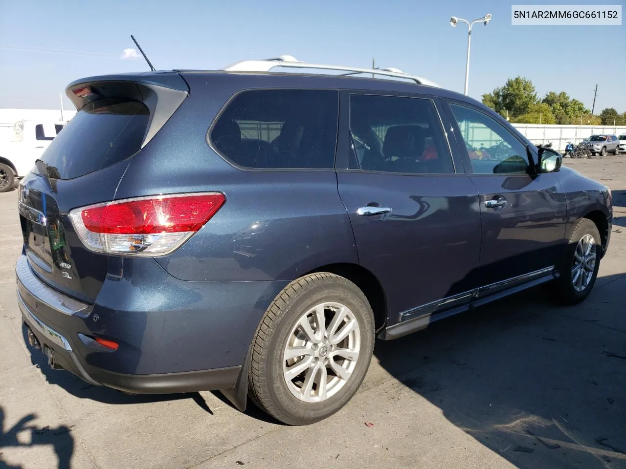 2016 Nissan Pathfinder S VIN: 5N1AR2MM6GC661152 Lot: 75107064