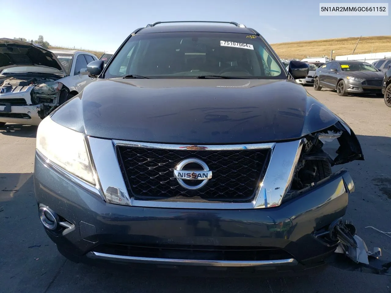 2016 Nissan Pathfinder S VIN: 5N1AR2MM6GC661152 Lot: 75107064