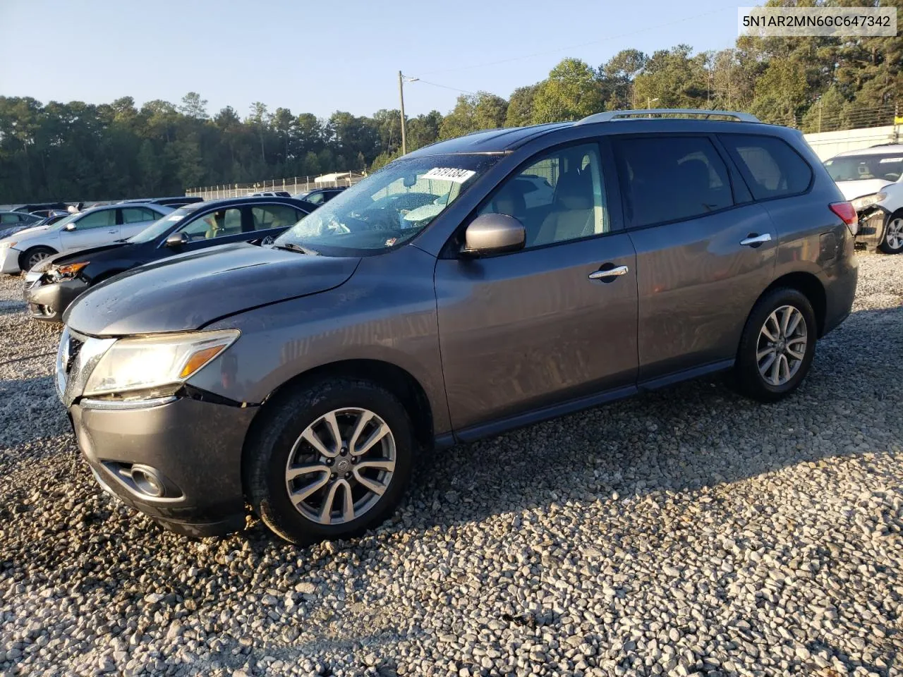 2016 Nissan Pathfinder S VIN: 5N1AR2MN6GC647342 Lot: 75191384