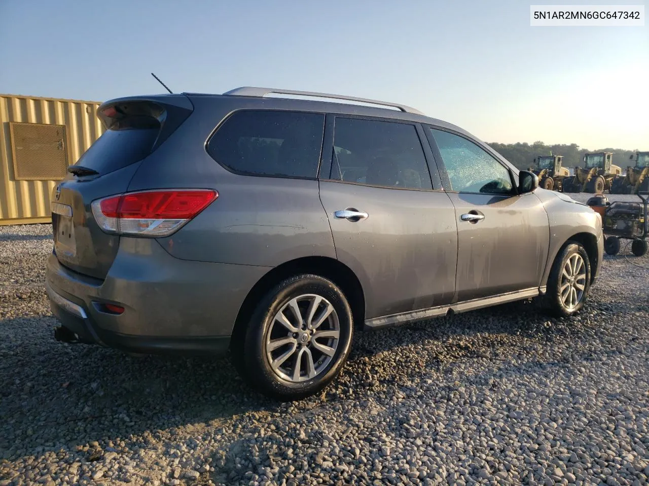 2016 Nissan Pathfinder S VIN: 5N1AR2MN6GC647342 Lot: 75191384