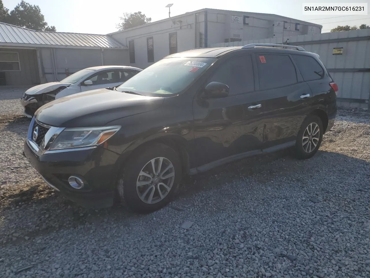 2016 Nissan Pathfinder S VIN: 5N1AR2MN7GC616231 Lot: 75230804