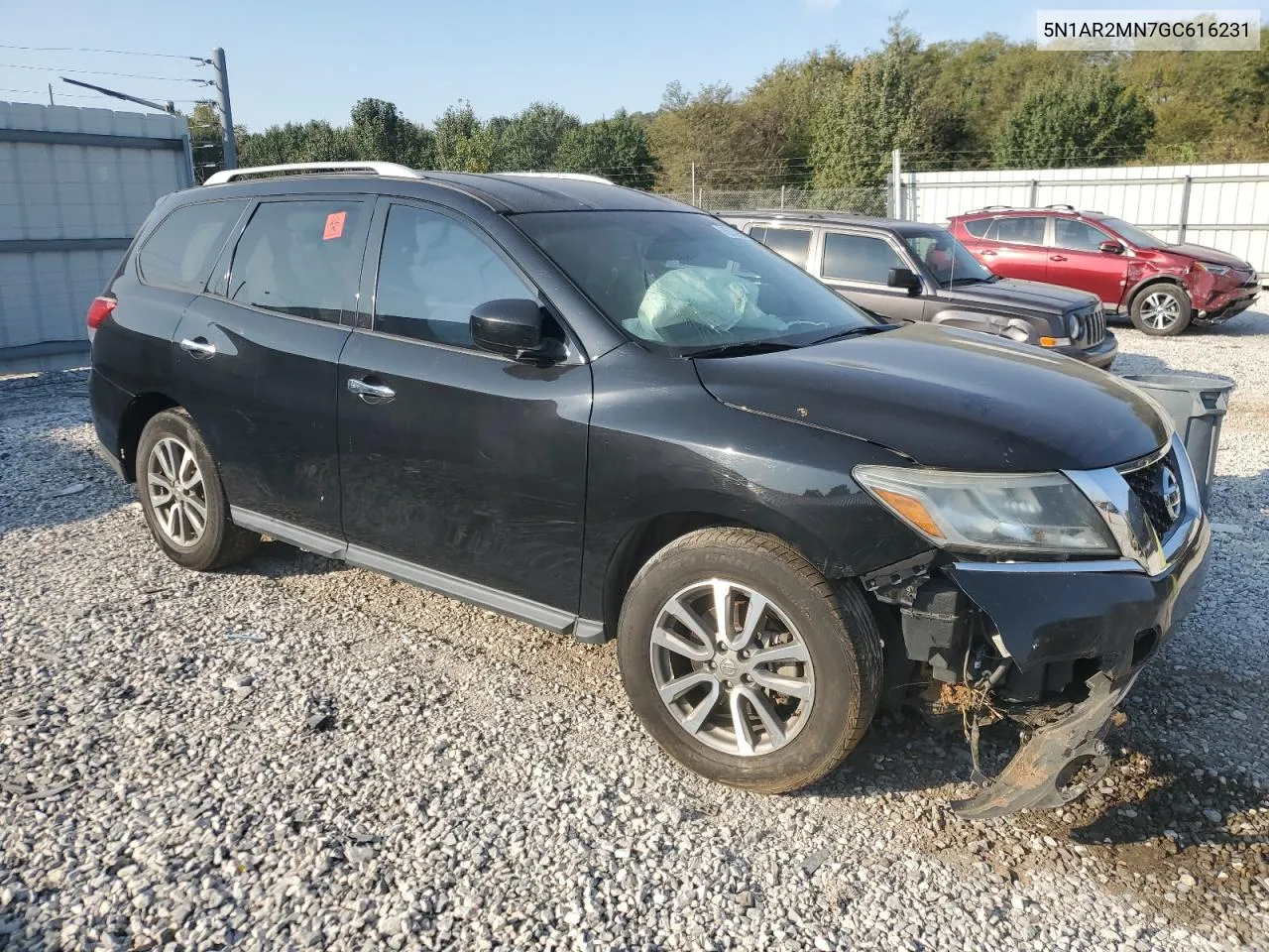 2016 Nissan Pathfinder S VIN: 5N1AR2MN7GC616231 Lot: 75230804