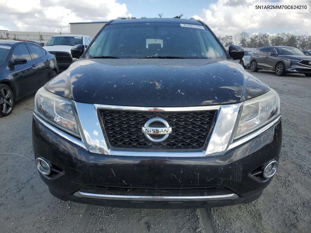 2016 Nissan Pathfinder S VIN: 5N1AR2MM7GC624210 Lot: 75401174