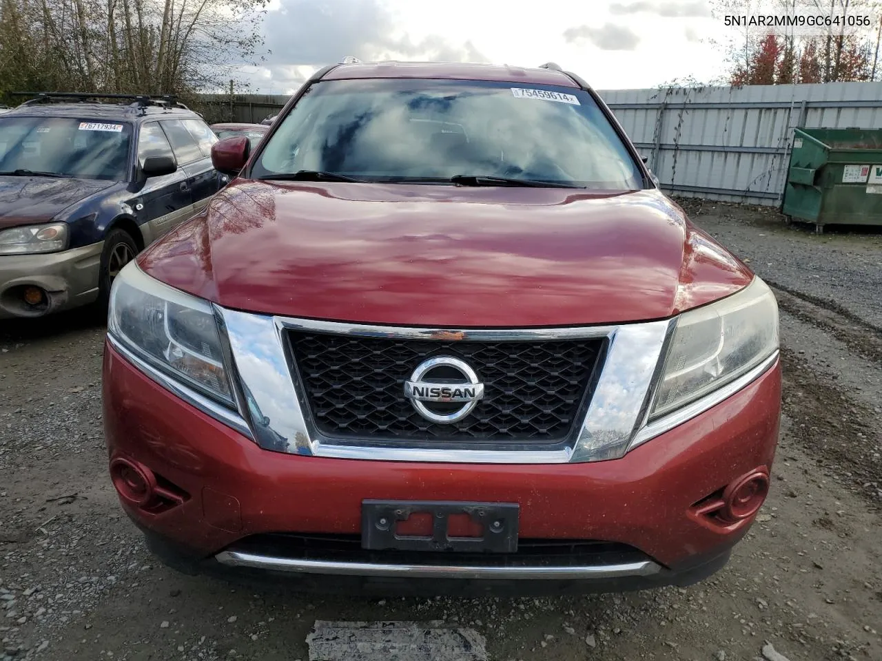 2016 Nissan Pathfinder S VIN: 5N1AR2MM9GC641056 Lot: 75459614