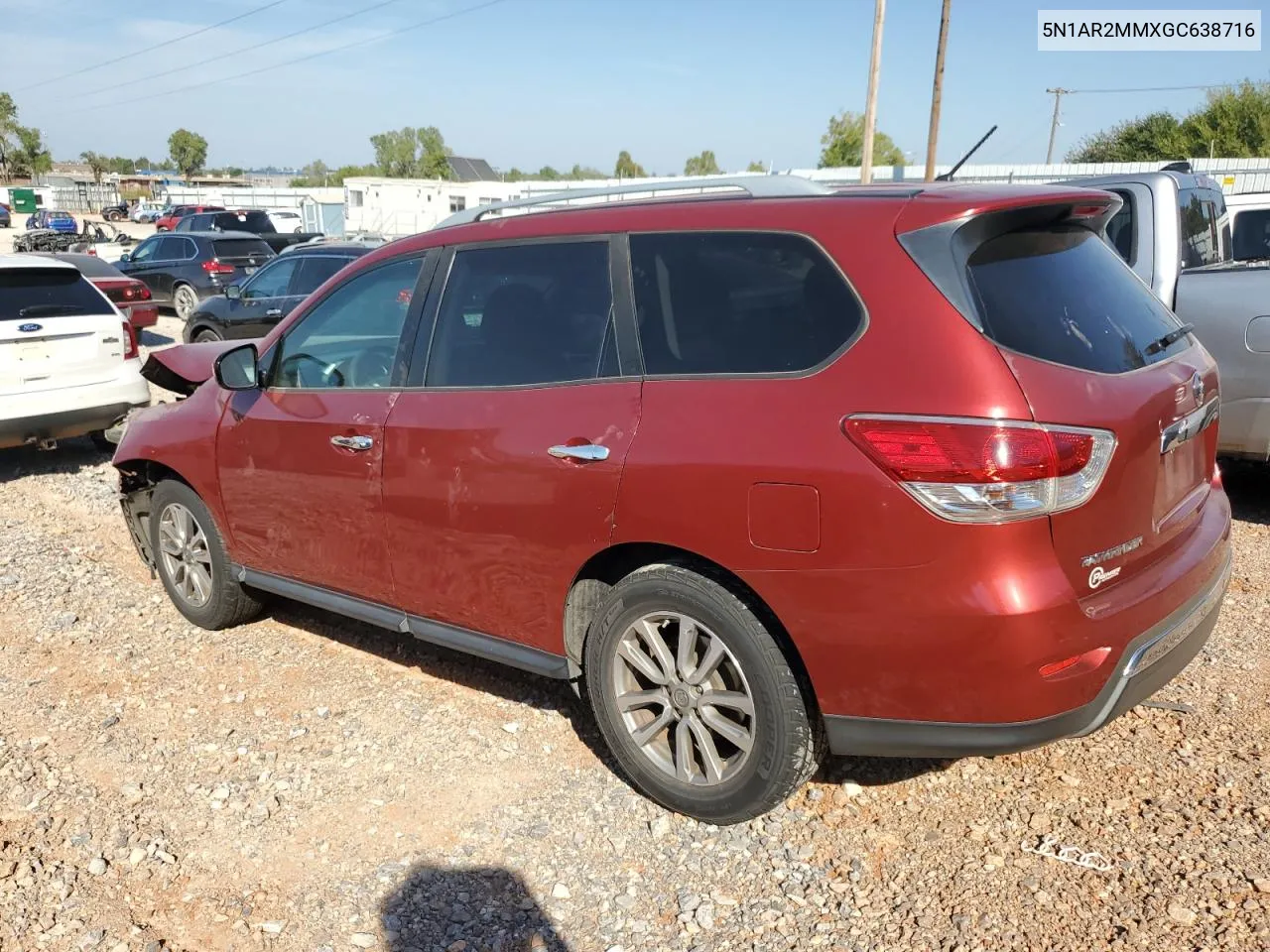 2016 Nissan Pathfinder S VIN: 5N1AR2MMXGC638716 Lot: 75758704