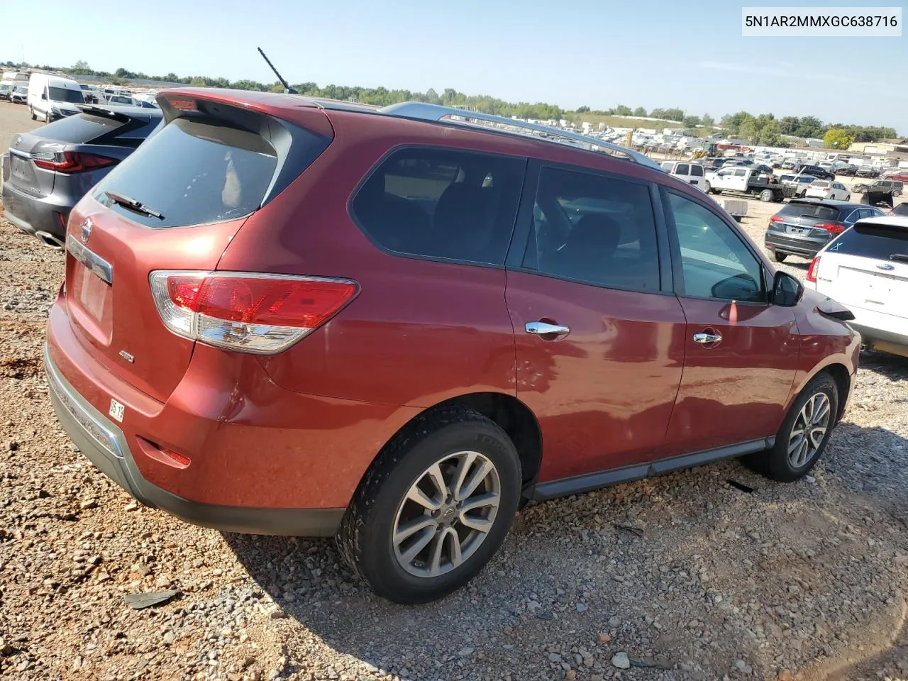 2016 Nissan Pathfinder S VIN: 5N1AR2MMXGC638716 Lot: 75758704