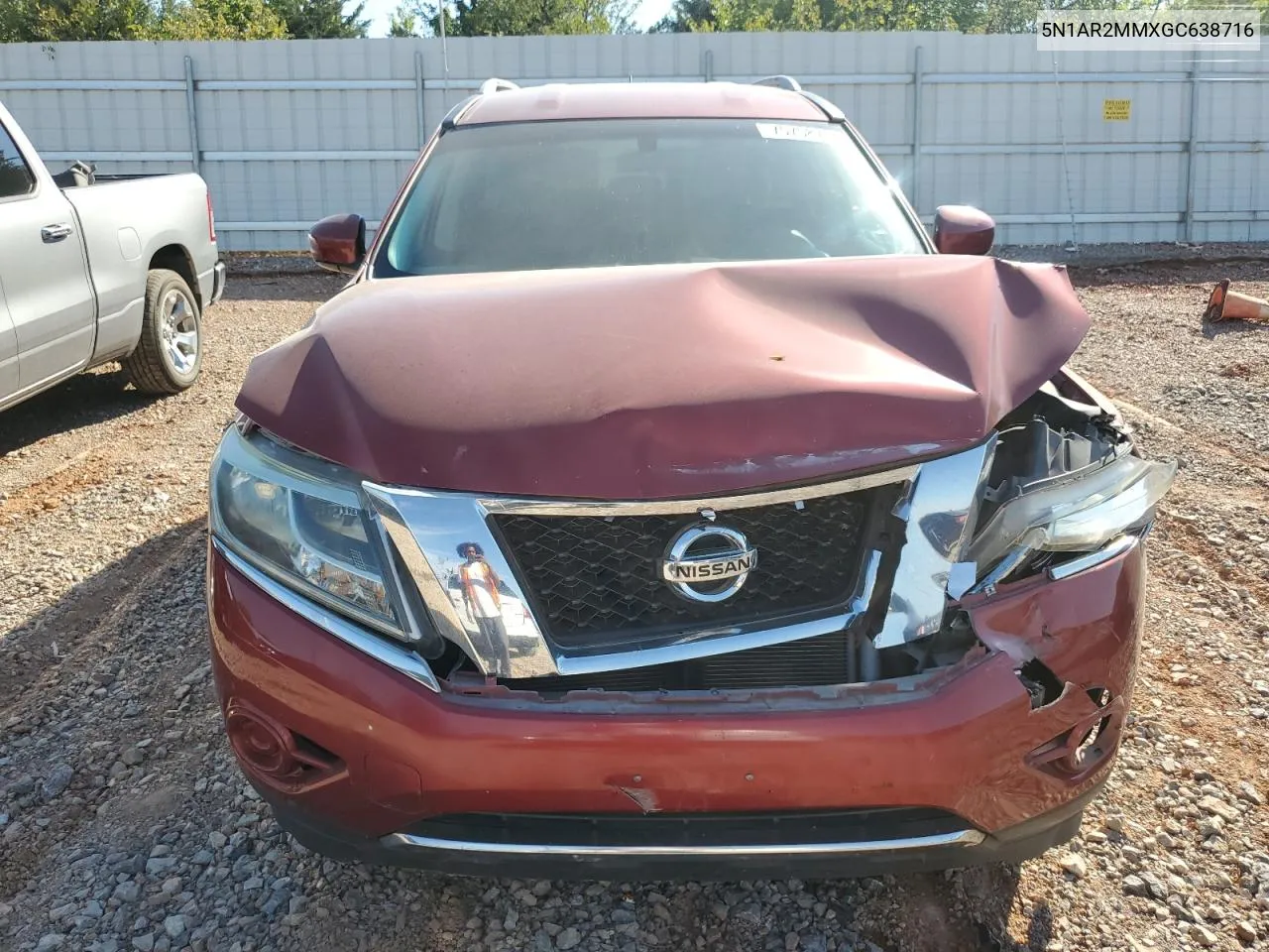 2016 Nissan Pathfinder S VIN: 5N1AR2MMXGC638716 Lot: 75758704