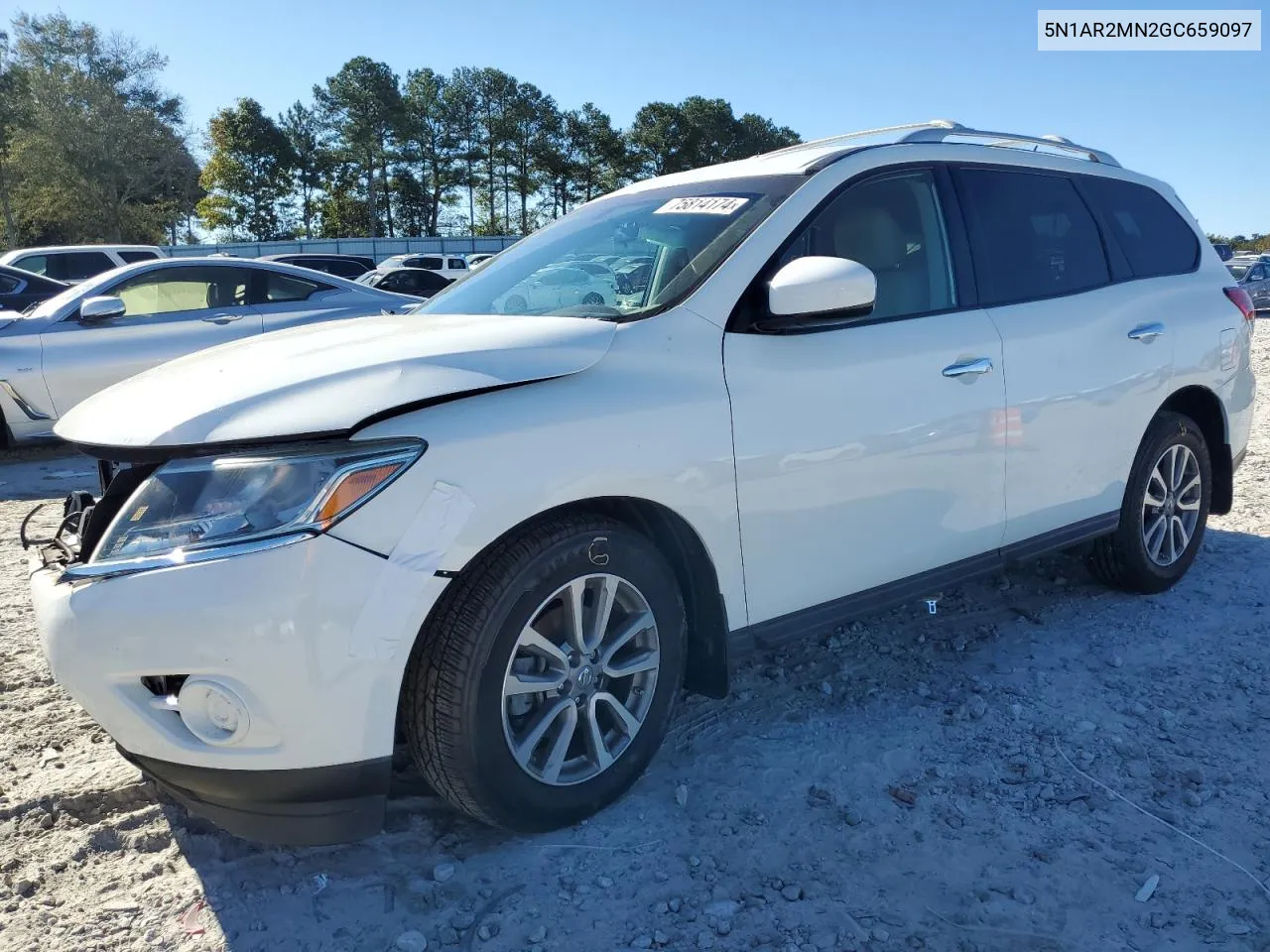 2016 Nissan Pathfinder S VIN: 5N1AR2MN2GC659097 Lot: 75814174