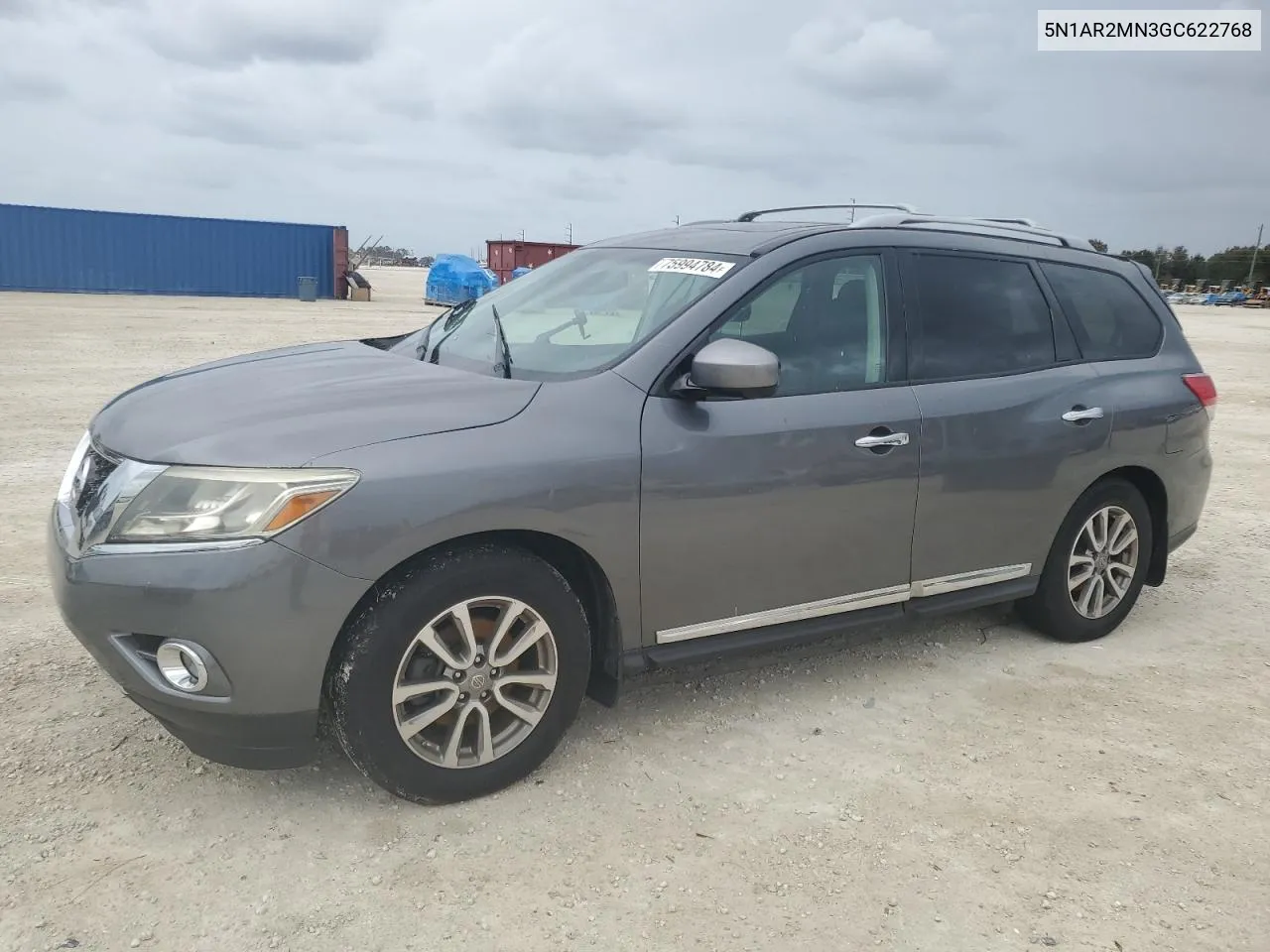 2016 Nissan Pathfinder S VIN: 5N1AR2MN3GC622768 Lot: 75994784