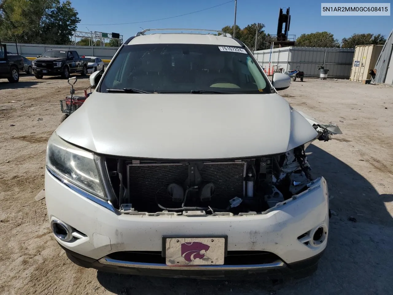 2016 Nissan Pathfinder S VIN: 5N1AR2MM0GC608415 Lot: 76107224