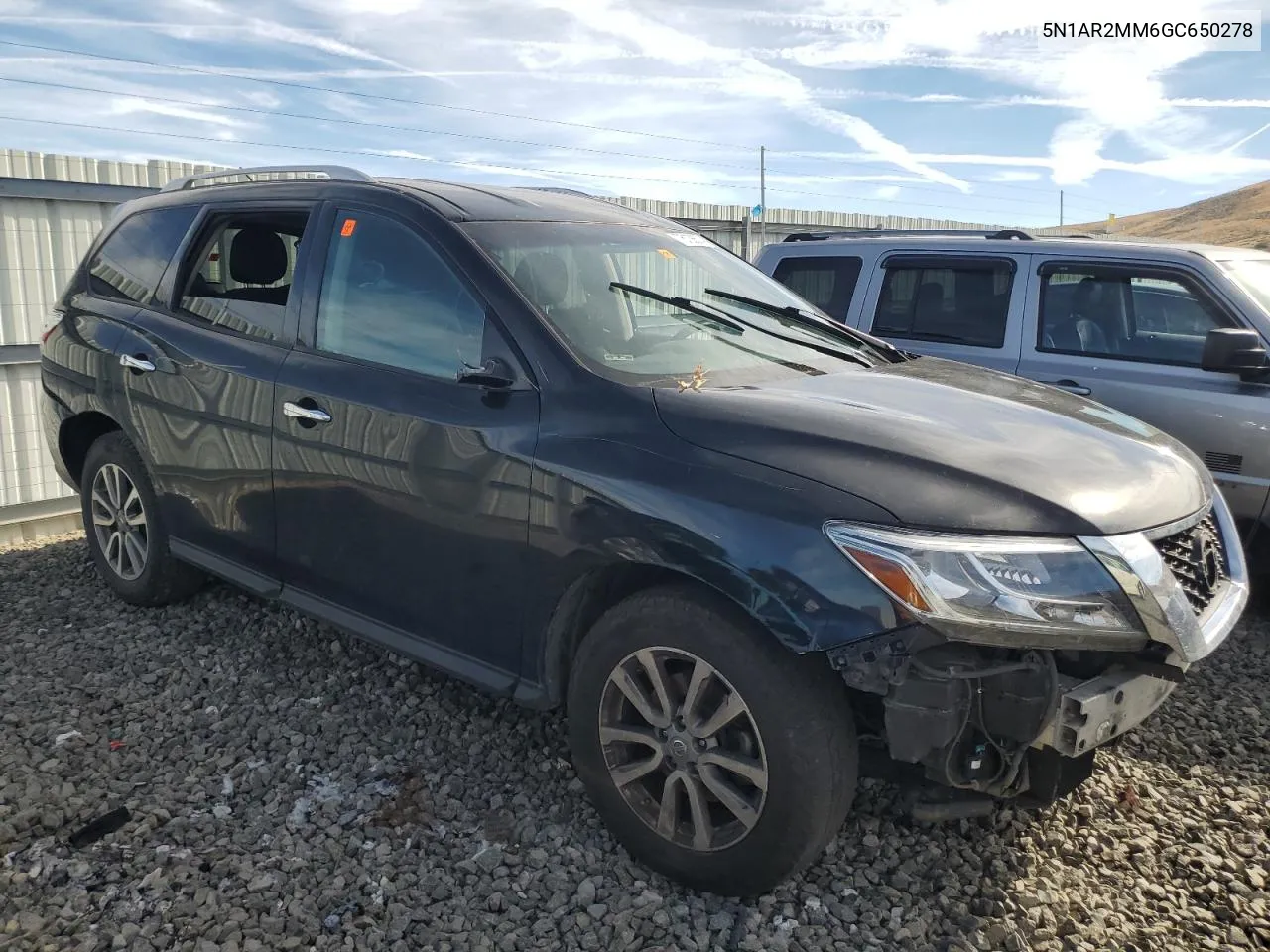 2016 Nissan Pathfinder S VIN: 5N1AR2MM6GC650278 Lot: 76136574