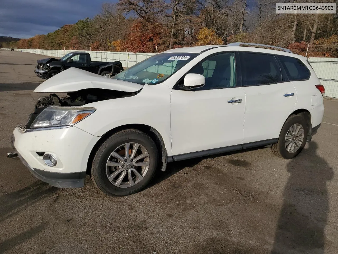 2016 Nissan Pathfinder S VIN: 5N1AR2MM1GC643903 Lot: 76228724