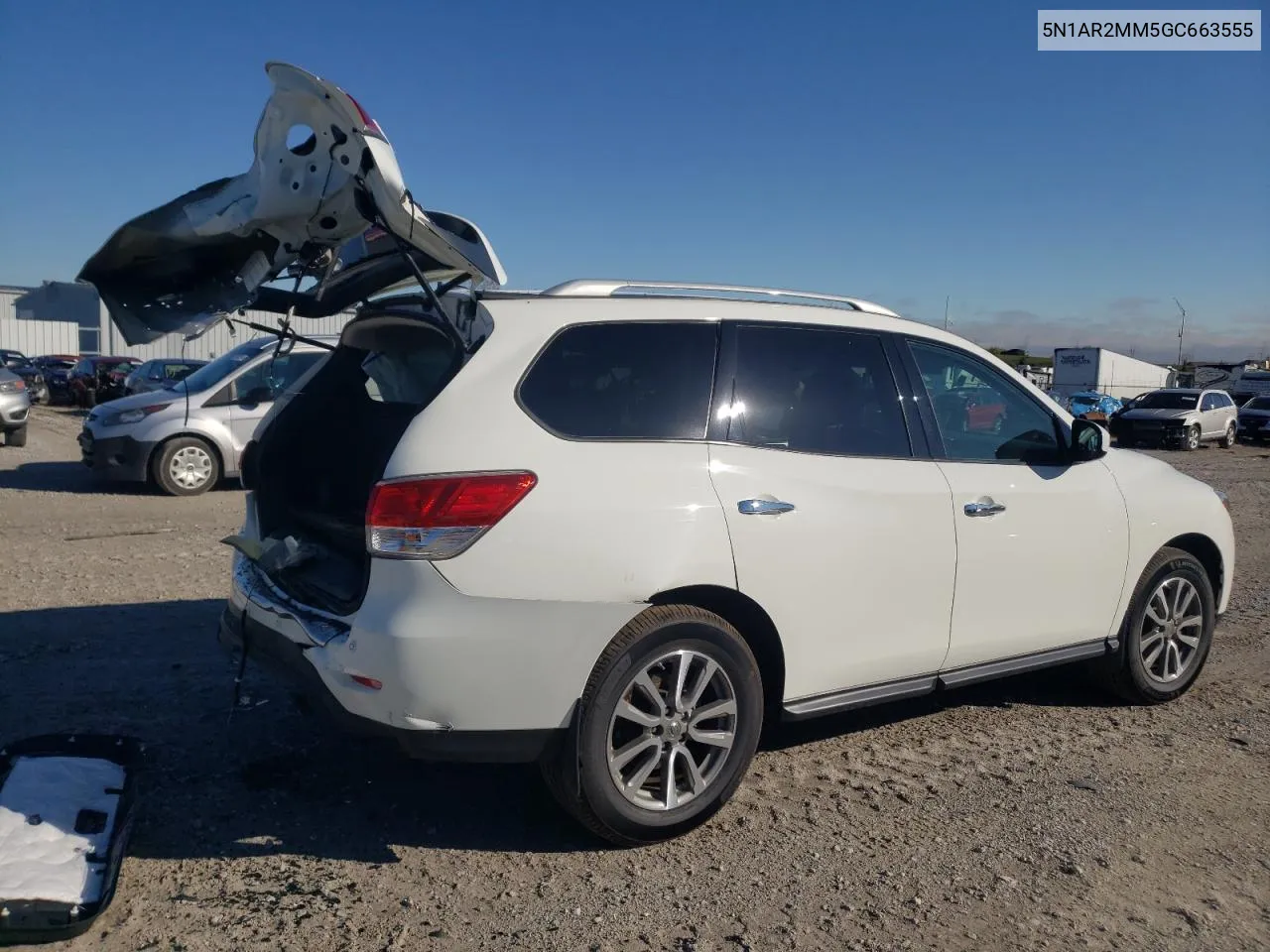 2016 Nissan Pathfinder S VIN: 5N1AR2MM5GC663555 Lot: 77272014