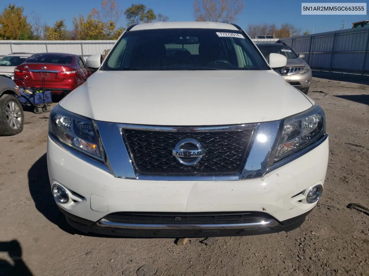 2016 Nissan Pathfinder S VIN: 5N1AR2MM5GC663555 Lot: 77272014