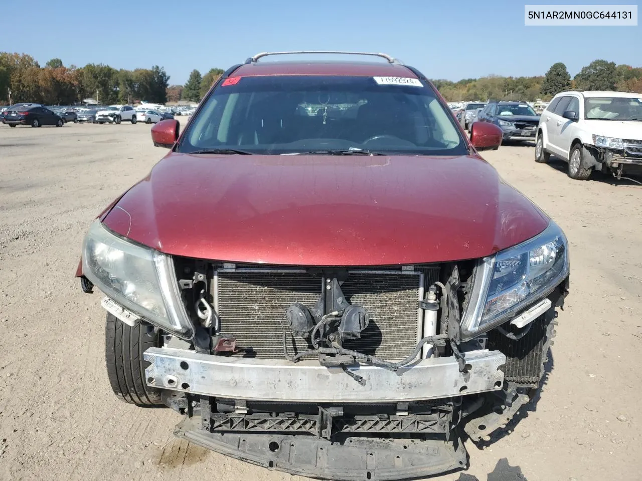 2016 Nissan Pathfinder S VIN: 5N1AR2MN0GC644131 Lot: 77692924