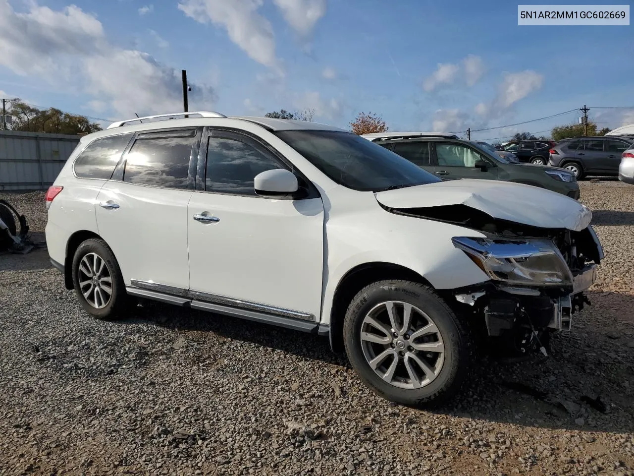 2016 Nissan Pathfinder S VIN: 5N1AR2MM1GC602669 Lot: 77850684