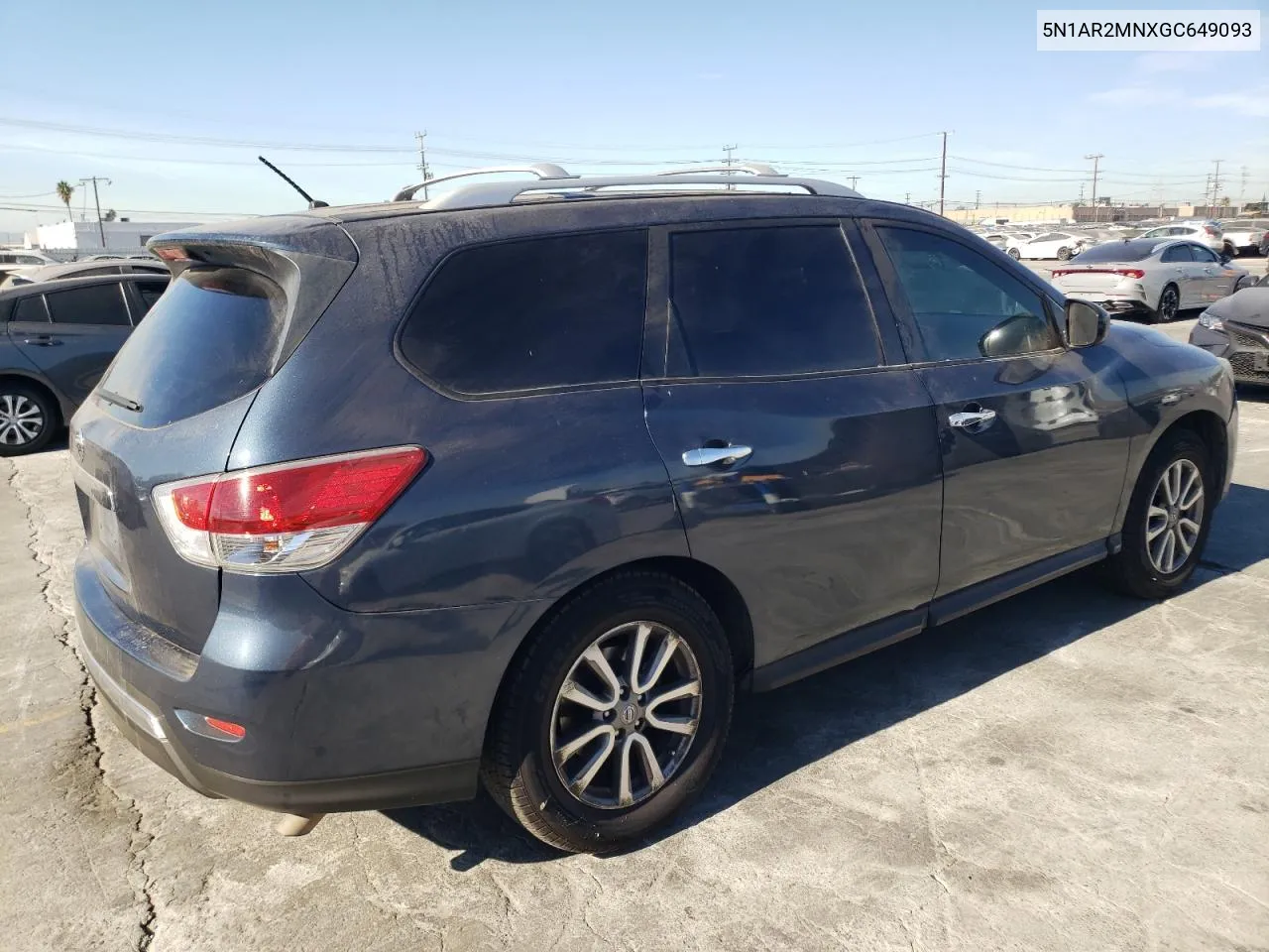 2016 Nissan Pathfinder S VIN: 5N1AR2MNXGC649093 Lot: 77879794