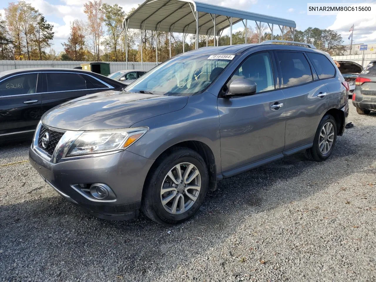 2016 Nissan Pathfinder S VIN: 5N1AR2MM8GC615600 Lot: 78164564