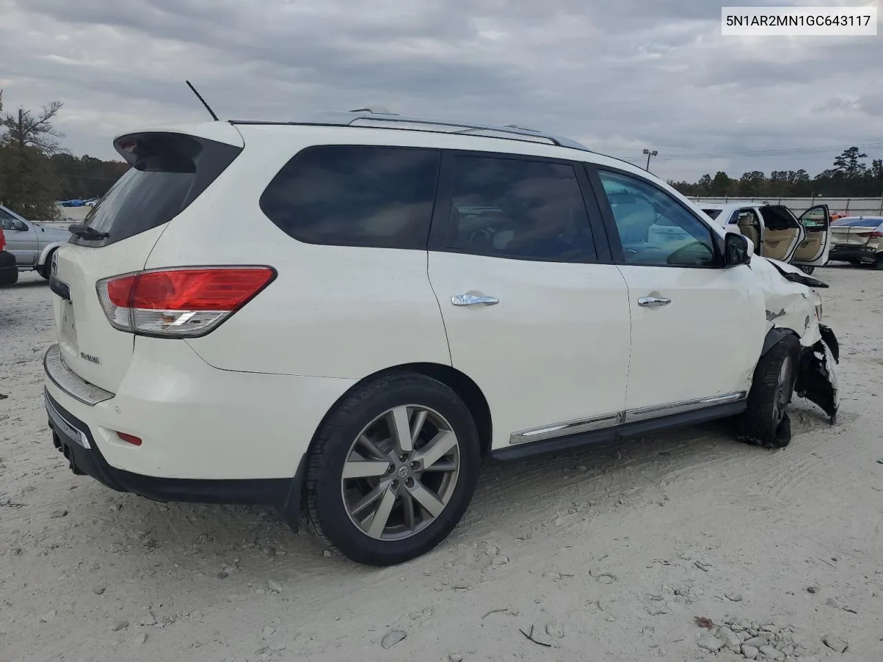 2016 Nissan Pathfinder S VIN: 5N1AR2MN1GC643117 Lot: 78189164