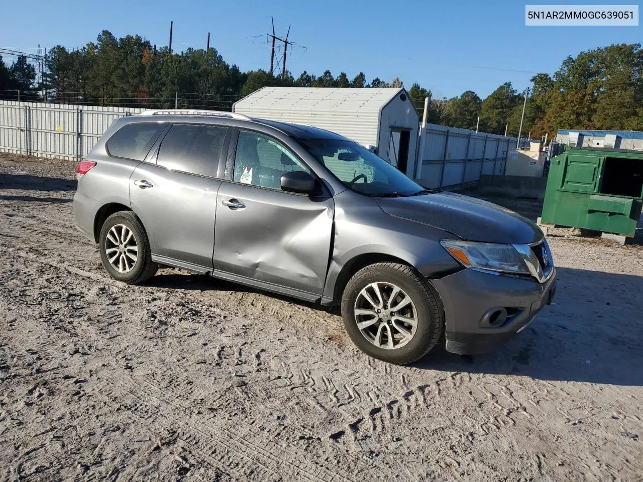 2016 Nissan Pathfinder S VIN: 5N1AR2MM0GC639051 Lot: 78291314