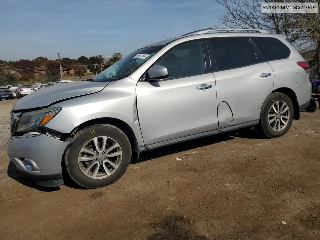 2016 Nissan Pathfinder S VIN: 5N1AR2MM1GC627619 Lot: 78623934