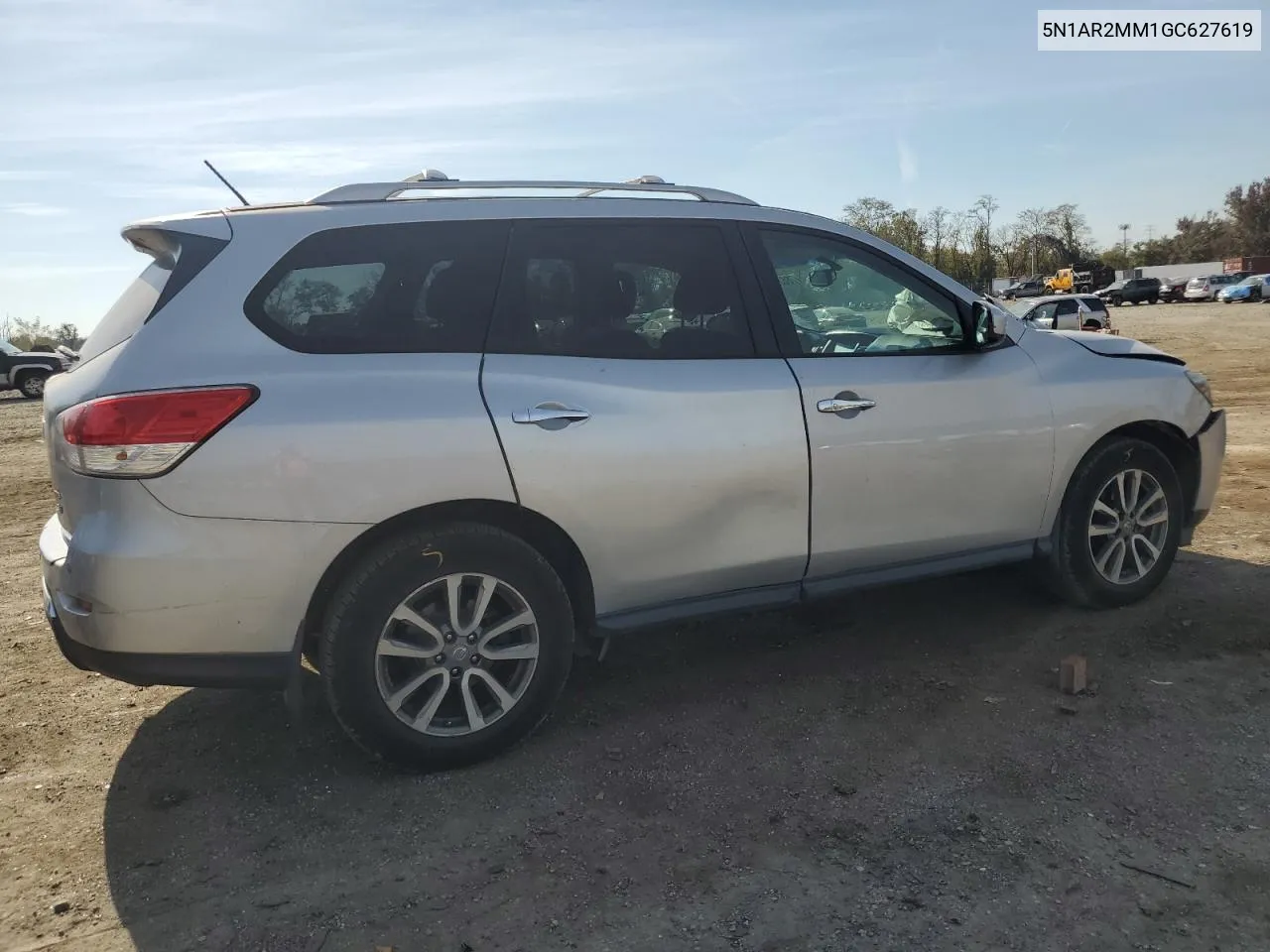 2016 Nissan Pathfinder S VIN: 5N1AR2MM1GC627619 Lot: 78623934