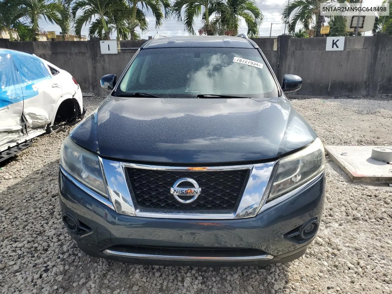 2016 Nissan Pathfinder S VIN: 5N1AR2MN9GC648498 Lot: 78727934