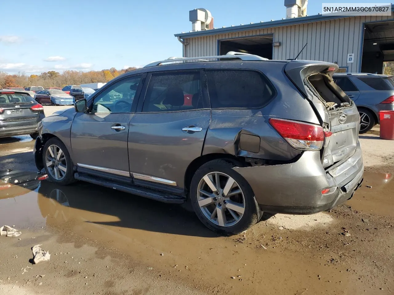 2016 Nissan Pathfinder S VIN: 5N1AR2MM3GC670827 Lot: 78899474