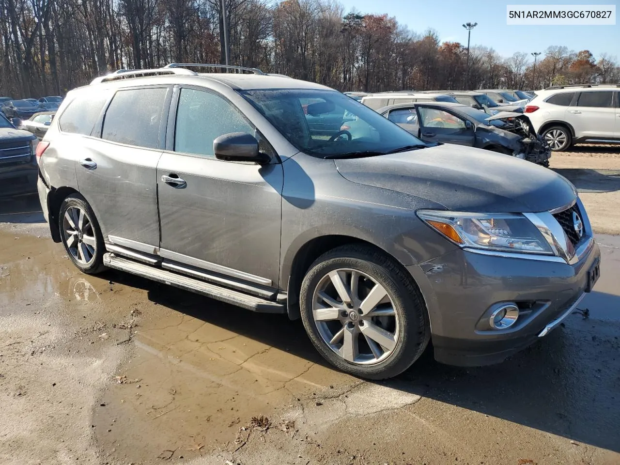 2016 Nissan Pathfinder S VIN: 5N1AR2MM3GC670827 Lot: 78899474