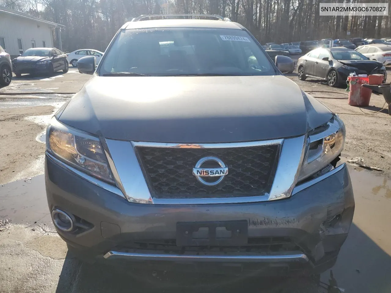 2016 Nissan Pathfinder S VIN: 5N1AR2MM3GC670827 Lot: 78899474