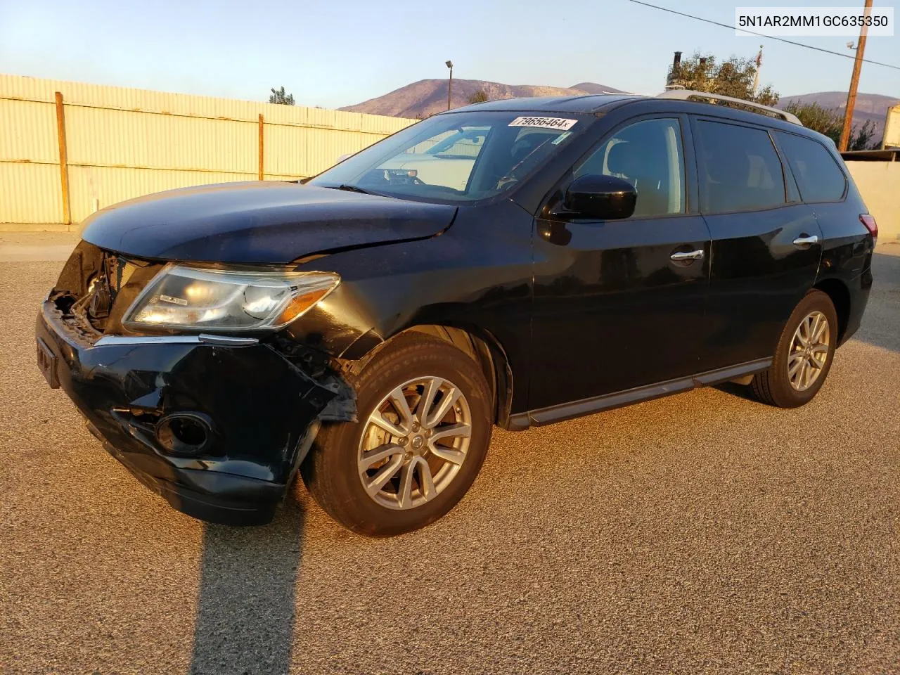 2016 Nissan Pathfinder S VIN: 5N1AR2MM1GC635350 Lot: 79656464