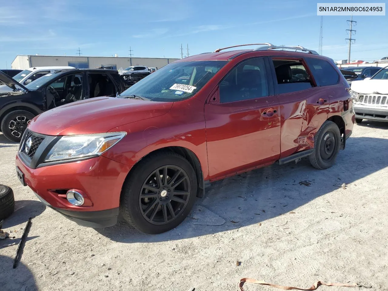 2016 Nissan Pathfinder S VIN: 5N1AR2MN8GC624953 Lot: 79970254