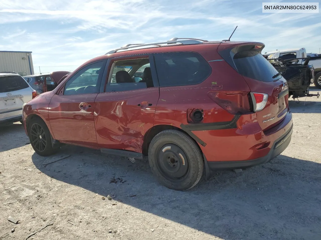 2016 Nissan Pathfinder S VIN: 5N1AR2MN8GC624953 Lot: 79970254