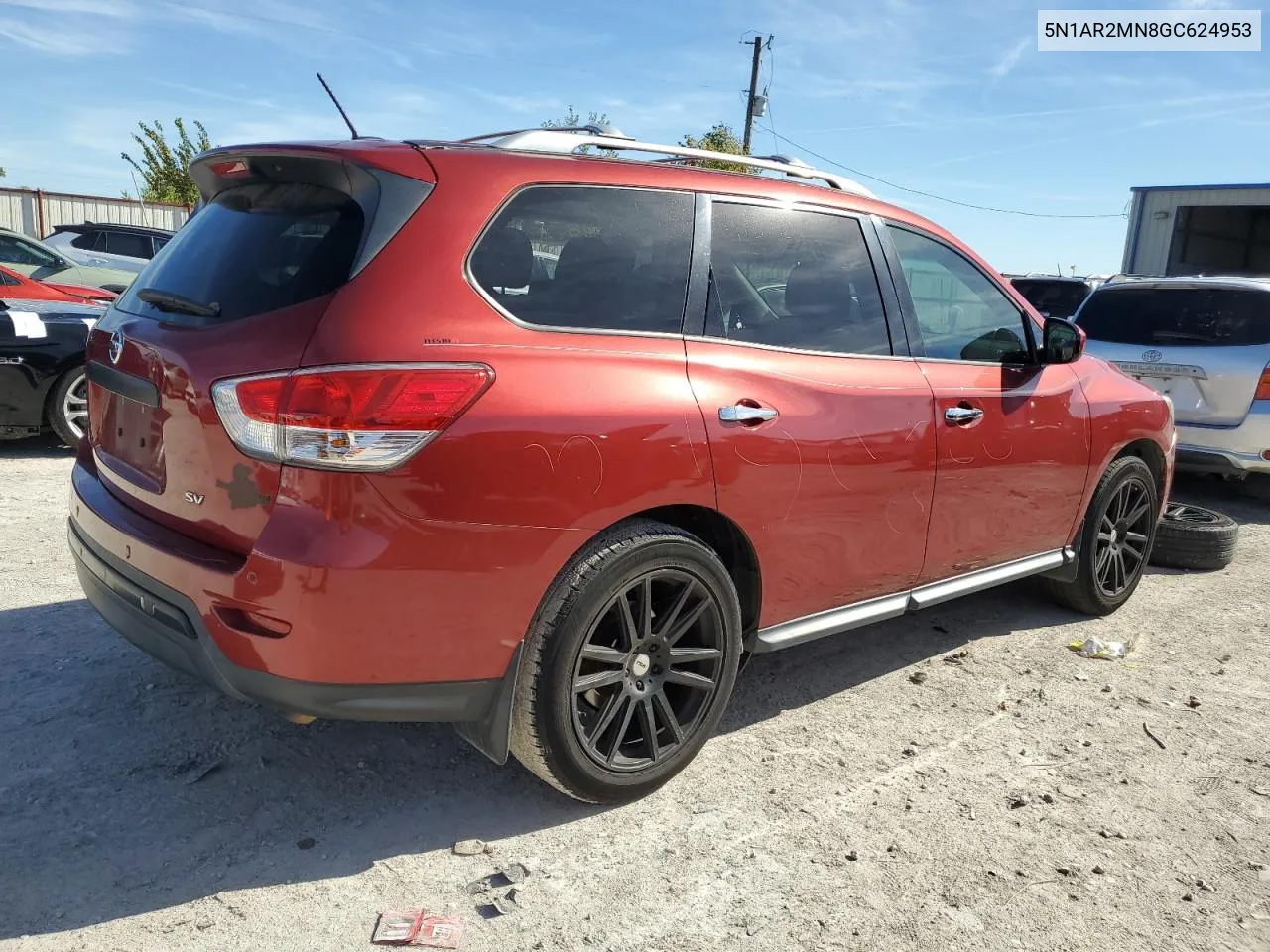 2016 Nissan Pathfinder S VIN: 5N1AR2MN8GC624953 Lot: 79970254