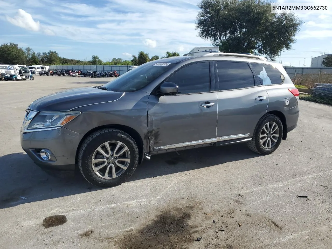 2016 Nissan Pathfinder S VIN: 5N1AR2MM3GC662730 Lot: 80020924