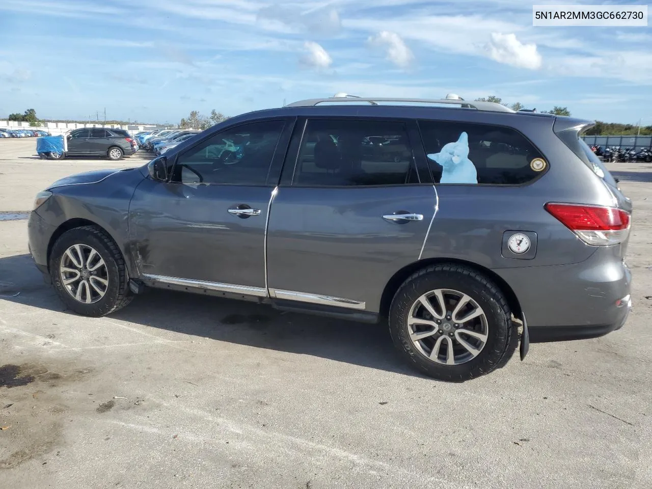 2016 Nissan Pathfinder S VIN: 5N1AR2MM3GC662730 Lot: 80020924