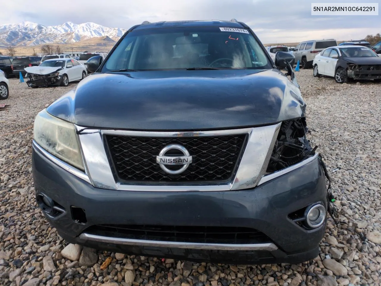 2016 Nissan Pathfinder S VIN: 5N1AR2MN1GC642291 Lot: 80237674