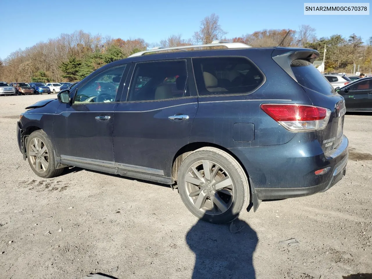 2016 Nissan Pathfinder S VIN: 5N1AR2MM0GC670378 Lot: 80423934