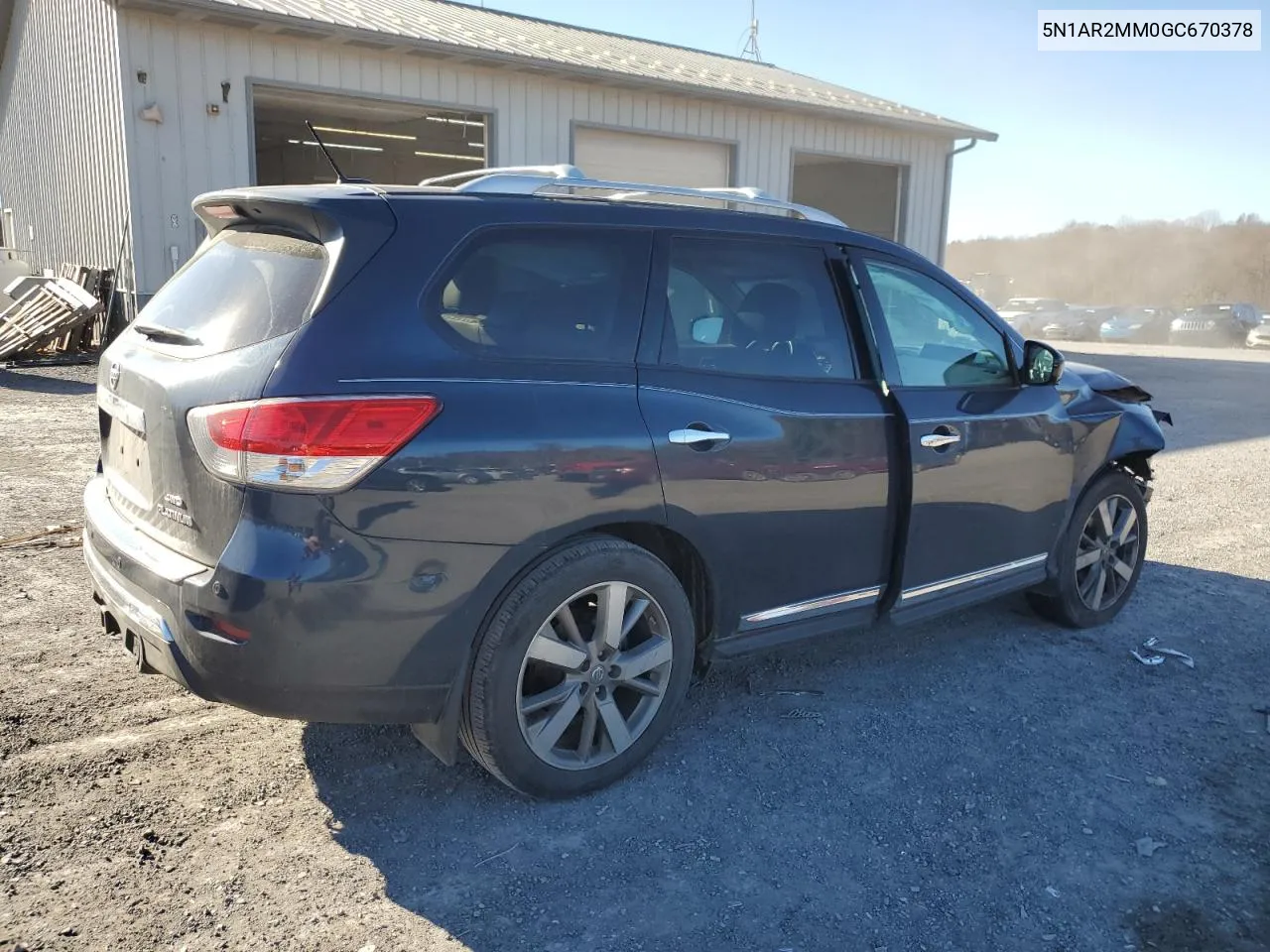 2016 Nissan Pathfinder S VIN: 5N1AR2MM0GC670378 Lot: 80423934